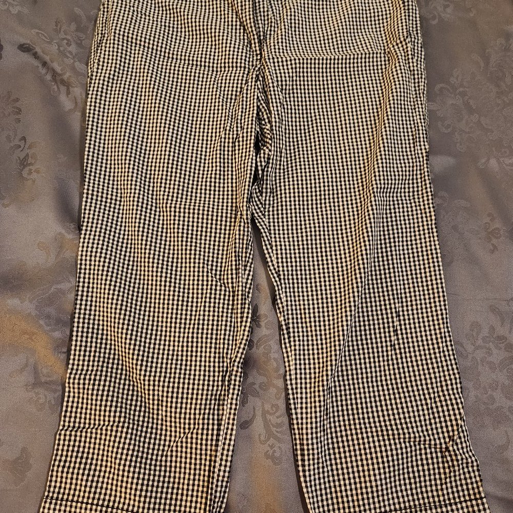 Capri gingham pants